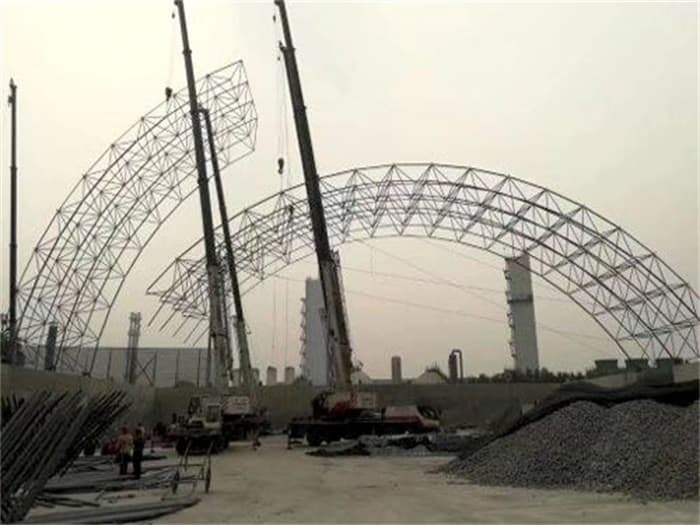 建瓯壶关商混站料仓网架